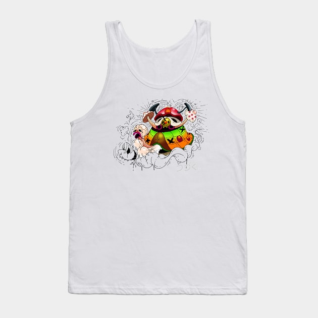 SKATING BLOODY RABBIT 024 Tank Top by roombirth